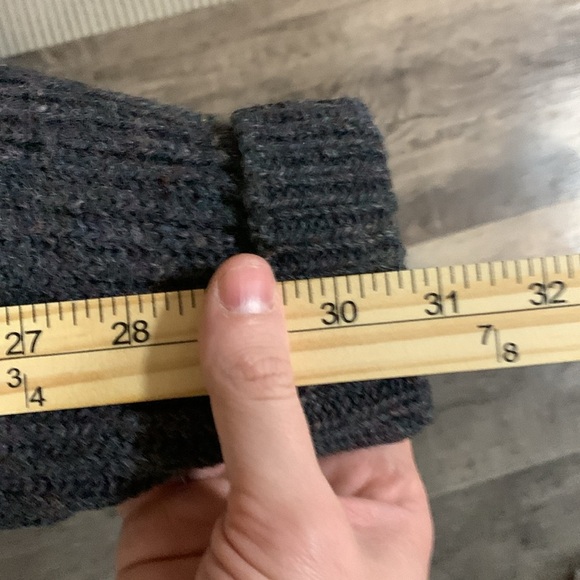 Crew Women’s Shetland 100% Wool Cardigan Size L Gray - Picture 5 of 6